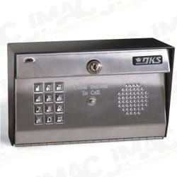Doorking 1812-099 Telephone Entry/Intercom and Access Control, Surface Mount, Stainless Steel, Camera