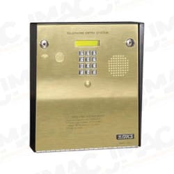 Doorking 1833-081 Telephone Entry and Access Control System, Surface Mount, Gold Plated