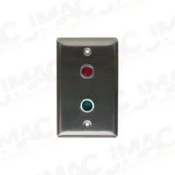 Camden CX-LED2RG Single Gang LED Faceplate, 1 Red & 1 Green LED, Blank