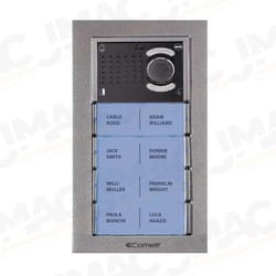 Comelit IV8F EZ-Pack Video Entry Panel Kit, Flush Mount, 8-Button