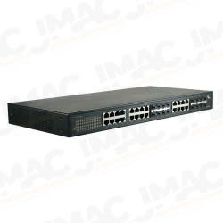 EtherWAN EX39924-4 Industrial Unmanaged 24-Port 10/100/1000BASE-T (4 Port Combo SFP) Ethernet Switch