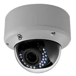 UTC Interlogix (Formerly GE Security/Kalatel) TVD-4402 TruVision HD-TVI Analog Dome Camera, 720p, 2.8-12mm, True D/N, DWDR, 40m IR, 960H Monitor or HD-TVI Output, Coax & Button OSD Control, 12VDC/24VAC, IP66, IK10, NTSC