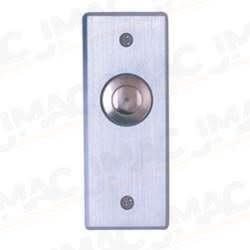 Camden CM-9190 Mechanical Vandal Resistant Push/Exit Switch, Blank Faceplate, Narrow, DPDT Maintained, Brushed Aluminum