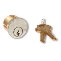 Camden CM-1000-60KD Mortise Cylinder, Solid Brass, Chrome Finish, Keyed Different, 1-1/8"