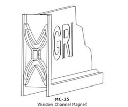 GRI MC-25 Window Channel Magnet