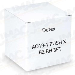 Detex AO19-1 PUSH X BZ RH 3FT