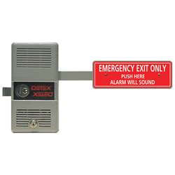 Detex ECL-230D W-CYL UL-Listed Panic Hardware Exit Control Lock, with Cylinder, Gray