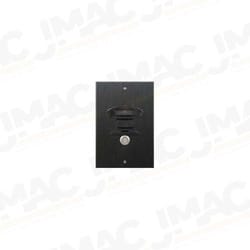 DoorBell Fon DP38-NBKM Door Station, Music and Sound Size, Flush Mount, Discrete Camera Slot, Black