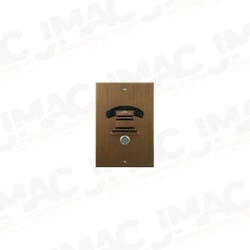 DoorBell Fon DP38-NBZM Door Station, Music and Sound Size, Flush Mount, Discrete Camera Slot, Bronze