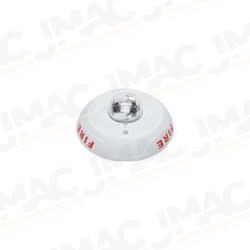 System Sensor SCWL Strobe, Ceiling Mount, FIRE, White, Clear Lens