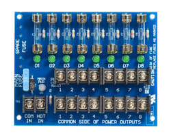 Securitron PDB-8F1 Power Distribution Board, 8 Fused Outputs, 1A Each