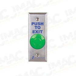 Alarm Controls TS-27 1-1/2" Green Mushroom Push Button, Narrow