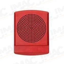 Cooper Wheelock LSPKR-AL High Fidelity Speaker, Red, Wall Mount, ALERT Lettering