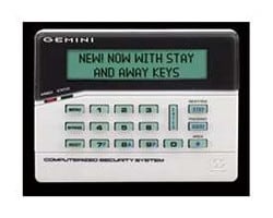Napco GEMRP8LCD Custom Alphanumeric Keypad with Stay and Away Keys