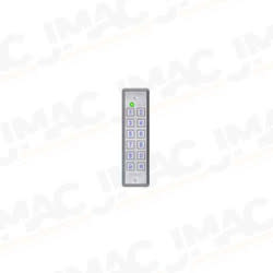 Rosslare Security AYCE65BG Convertible 2x6 Ultra-Slim Backlit PIN & Prox Reader/Controller, Gray Antenna Frame