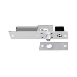 SDC 1091AIWDUB Spacesaver Electric Bolt Lock, Failsafe for 1-3/4" Frame, Satin Stainless Steel, Wood Faceplate, Bolt Status Switch