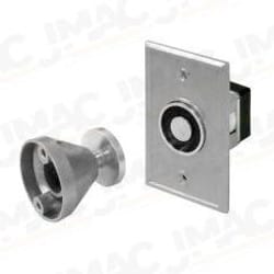SDC EH1024120A Magnetic Door Holder, Flush Mount, 24 VAC/DC/120 VAC, Chrome Powder Coat