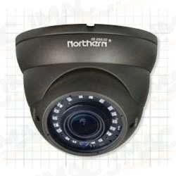 Northern Video NTH-HDDWMVFIR 4-in-1 Analog 1080p Outdoor Varifocal Eyeball Camera, Gray