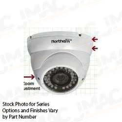 Northern TVIDWMVFIRW HD-TVI Outdoor IR Eyeball Camera, 2.8~12mm Lens, White