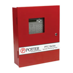 Potter / Amseco PFC-6006-R Conventional Fire Panel for Small or Fire Sprinkler Monitoring Panel Systems, Red
