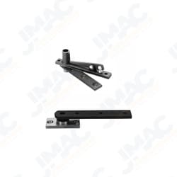 Rixson 128-3/4-626 Light-Duty Center Hung Pivot Set, Satin Chrome