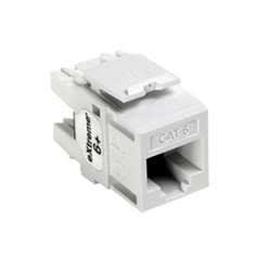 Leviton 61110-RW6 eXtreme 6+ QuickPort CAT 6 Connector, White