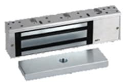 Rutherford 8310-DSS-SCS-28 Electromagnetic Lock, Single Magnet, Door Status Sensor / Security Condition Sensor Combination with LED, Brushed Anodized Aluminum