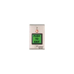 Securitron PB2E 2" Square Push Button, Momentary, Single Gang, SPDT, Green/Red/Handicap Securitron PB2E 2" Square Push Button, Momentary, Single Gang, SPDT, Green/Red/Handicap