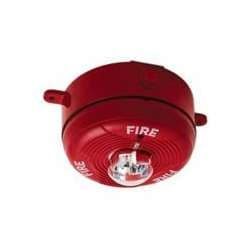 System Sensor PC2RHK Horn Strobe, Red, Ceiling Mount, Two-Wire, FIRE Lettering, Outdoor, High Candela System Sensor PC2RHK Horn Strobe, Red, Ceiling Mount, Two-Wire, FIRE Lettering, Outdoor, High Candela