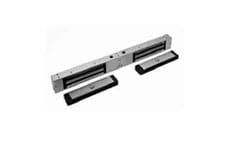 Dynalock 2522 Mini-Mag Electromagnetic Lock, 650lbs, Double Outswinging Door, Double Coil, Satin Aluminum
