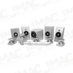 Dynalock 2803 Electromagnetic Door Holder, Flush Wall Mount, Extended Armature, Satin Aluminum