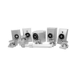 Dynalock 2804 Electromagnetic Door Holder, Flush Wall Mount, Standard Armature, Satin Aluminum