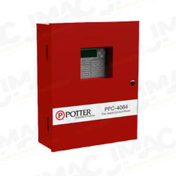 Potter / Amseco PFC-4064 Conventional Fire Alarm Control Panel Red Cabinet