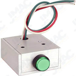 Dynalock 6336 Concealed Pushbutton, SPDT Momentary, Satin Aluminum