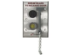 Dynalock 7077 Break Glass Exit Station with Audible Sounder