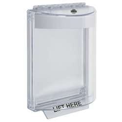 STI 13010NW Universal Stopper without Horn, Flush, Blank White Label