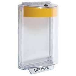 STI 13020NY Universal Stopper with Horn, Flush, Blank Yellow Label