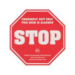 STI 16200 Warning "Door Alarmed" Label