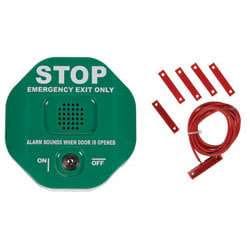 STI 6402G Exit Stopper Multifunction Door Alarm for Double Door, Green