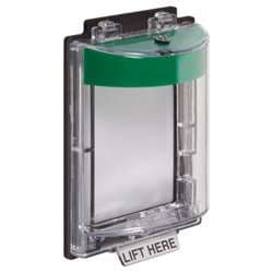 STI 6525-G Mini Weather Stopper, Indoor/Outdoor Rated, Without Horn, Flush Mount, Green