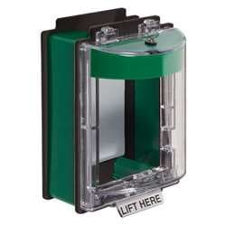 STI 6535G Mini Weather Stopper, Indoor/Outdoor Rated, Without Horn, With Spacer, Green