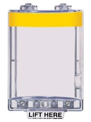 STI 6600Y Mini Stopper II with Horn Flush Mount, Yellow