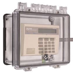 STI 7501D Polycarbonate Enclosure with Open Conduit Back Box, Surface Mount Applications and Interior Thumb Lock