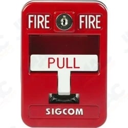 SigCom SG-42SK2-SC Single Action Fire Pull Station