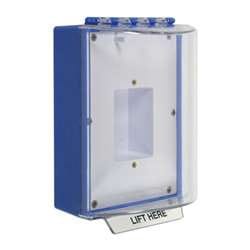 STI 13400NB Universal Stopper without Horn Housing, Enclosed Back Box, Sealed Mounting Plate, No Label, Blue