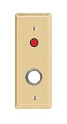 Alarm Controls RP-2 Ivory Front Plate, Narrow, 1/4" Red LED