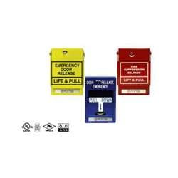 Potter Amseco RMS-1T-RD-MED Conventional Special Application Pull Station, Yellow, SPST, Single Action, MEDICAL