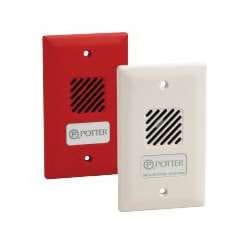 Potter Amseco MH-12/24R DC Low Current Remote Mini-horn, Red, Leads