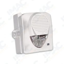 Potter Amseco SH-120W 120VAC Weatherproof Selectable Candela Wall Mount Horn Strobe, White