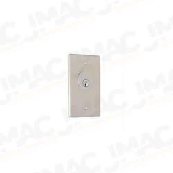 Camden 1280 Key Switch, Stainless Steel Single Gang Faceplate, Flush Mount, DPDT Momentary